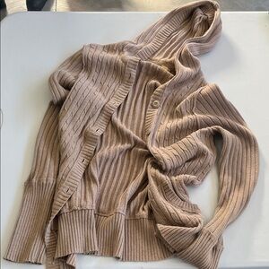 Maurices Tan Ribbed Women's Cardigan